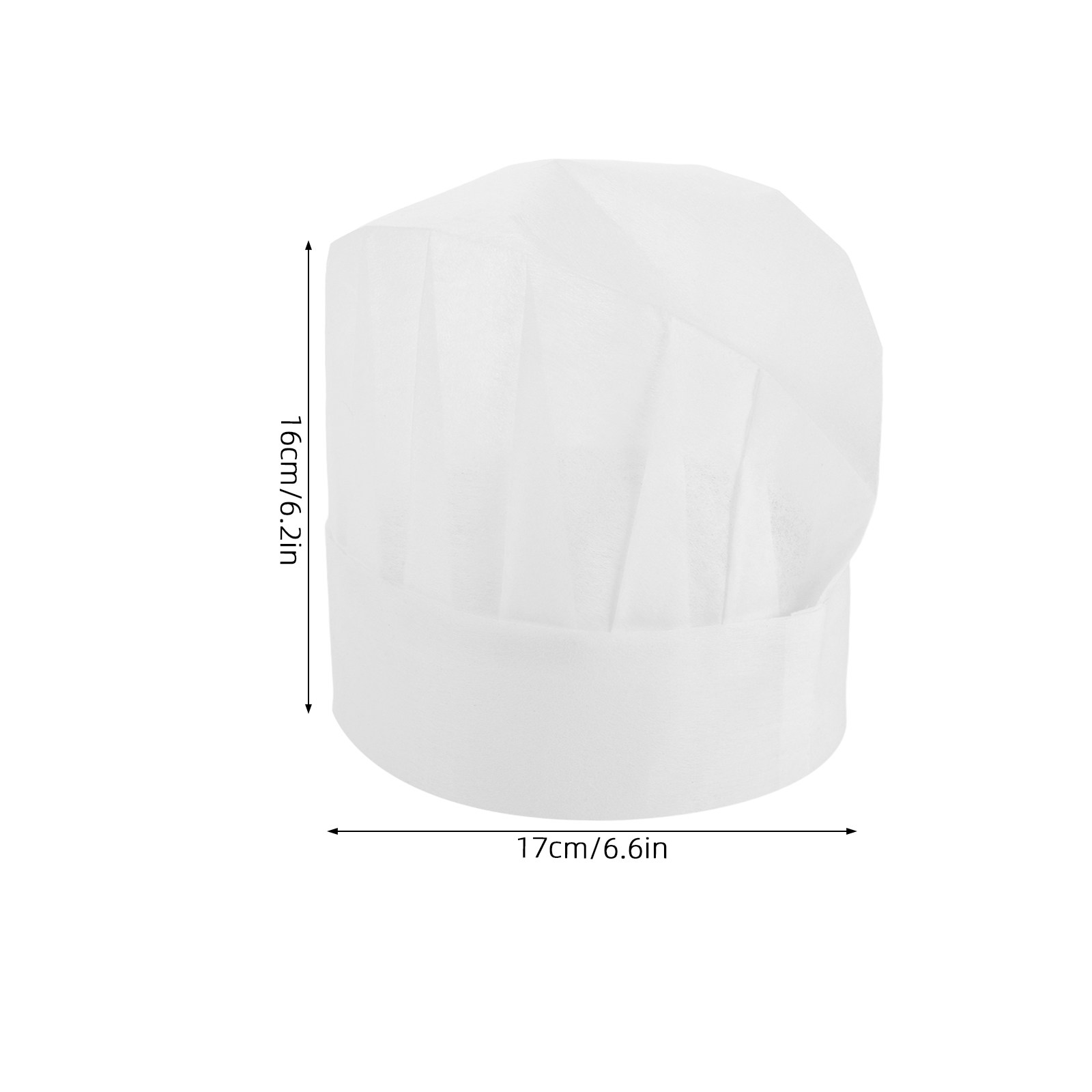 15個入り子供用使い捨てシェフハット、小型、白、不織布、子供 - Kitchen And Baking のレビューと価格