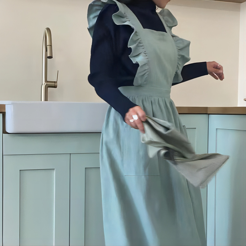 1PC フランス牧歌的な花屋芸術的なコットンリネンヴィンテー - Kitchen And Baking のレビューと価格