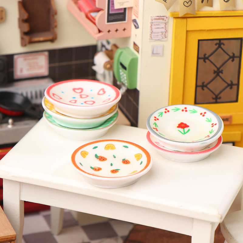5 個 1/12 ドールハウスミニプレート皿モデルドールハウ - Kitchen Baking Storage のレビューと価格