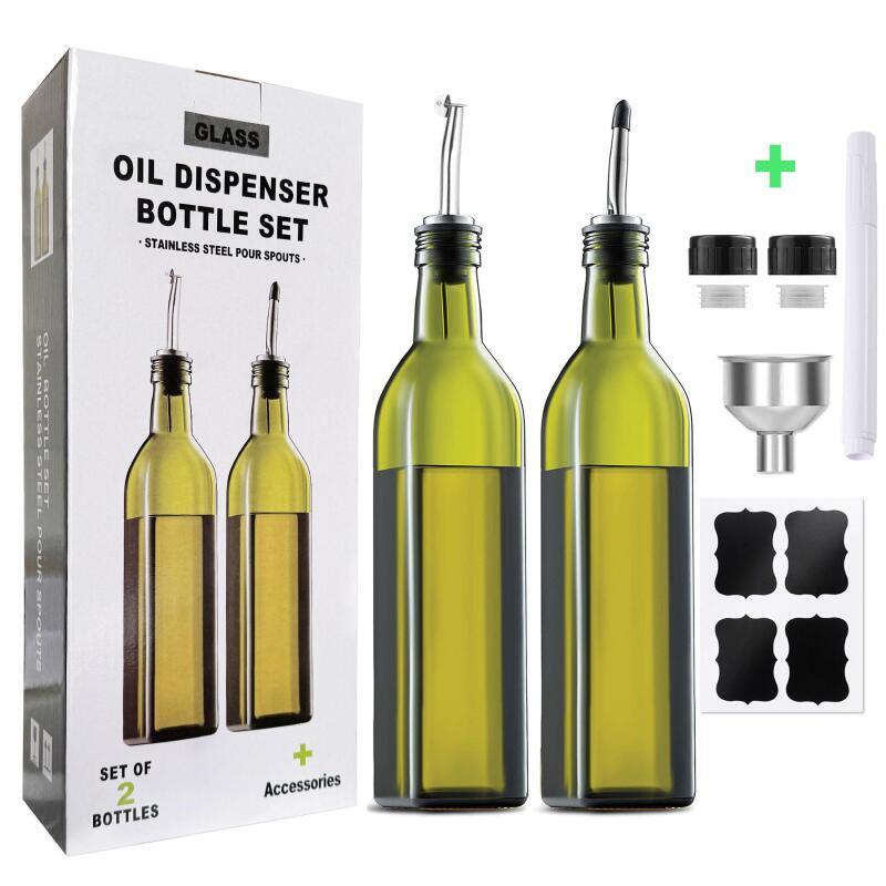 キッチン用ガラス製オイル＆ビネガーディスペンサー 500ml - Kitchen Glass Baking Set のレビューと価格