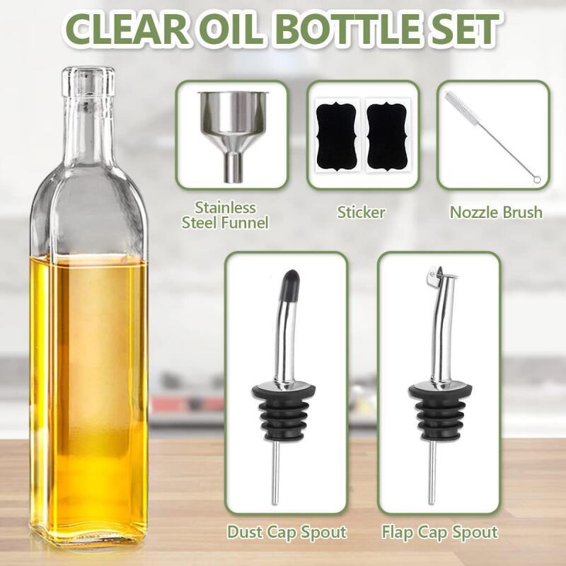 キッチン用ガラス製オイル＆ビネガーディスペンサー 500ml - Kitchen Glass Baking Set のレビューと価格