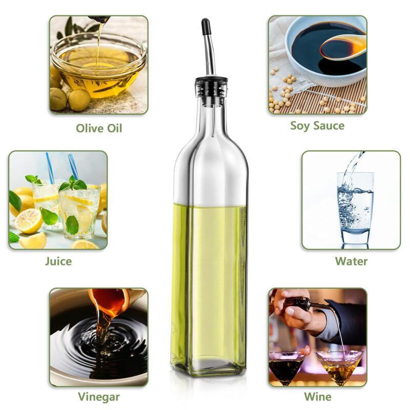 キッチン用ガラス製オイル＆ビネガーディスペンサー 500ml - Kitchen Glass Baking Set のレビューと価格