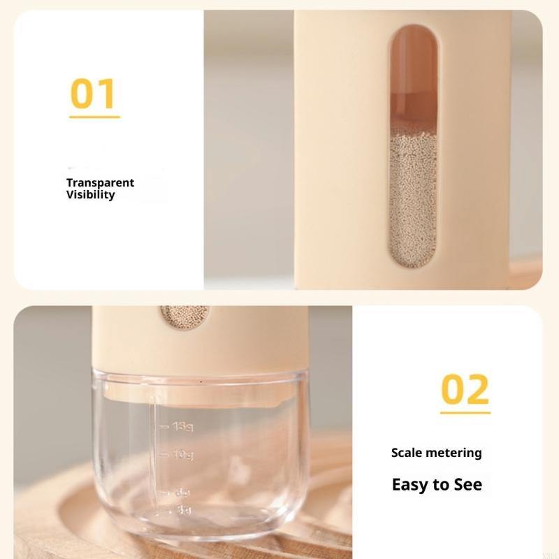 衛生的なプレス式調味料ディスペンサーキッチンオーガナイザープ - Kitchen Baking Storage Containers のレビューと価格