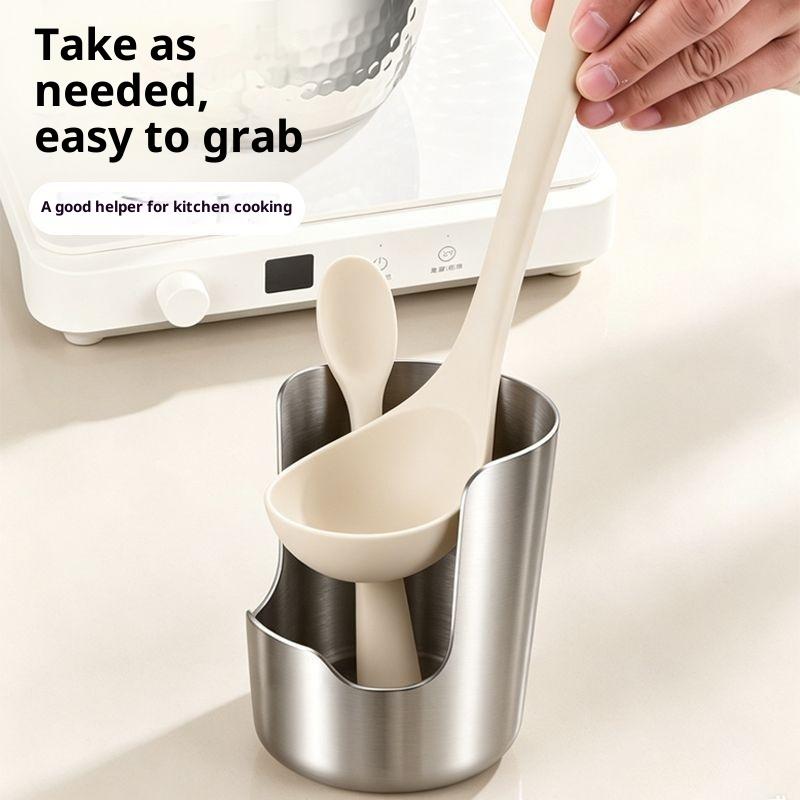 ステンレス製スプーンホルダーラック、蓋と調理器具ホルダー、多 - Kitchen Baking Utensil のレビューと価格