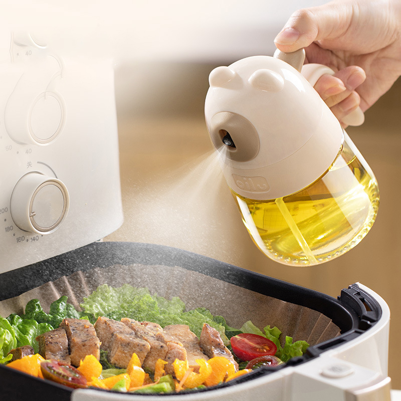 プレス式ガラスオイルスプレーボトル、オイルディスペンサー、オ - Kitchen Glass Baking Set のレビューと価格
