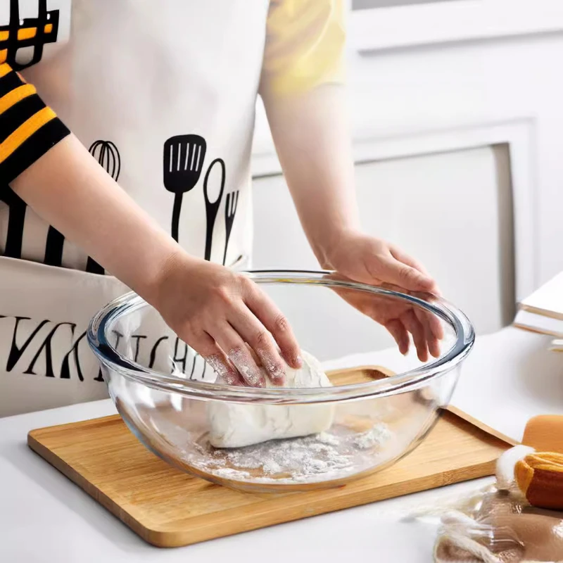 ガラス製キッチンエイドボウル、アイスクリームミキシングボウル - Kitchen Glass Baking Set のレビューと価格
