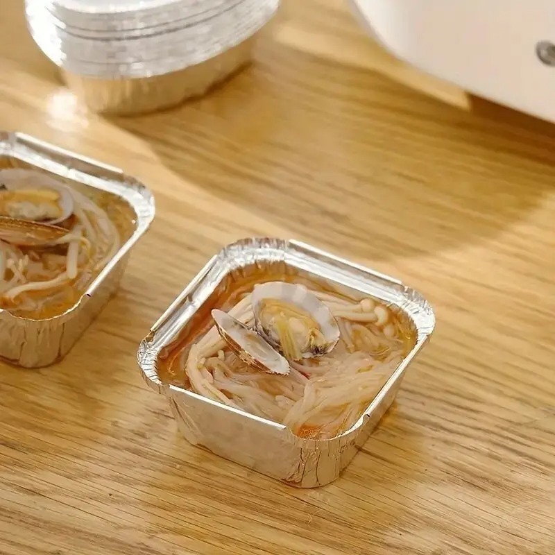 20/40個入り 使い捨てアルミホイルトレイ 食品保存容器  - Kitchen Baking Storage Containers のレビューと価格