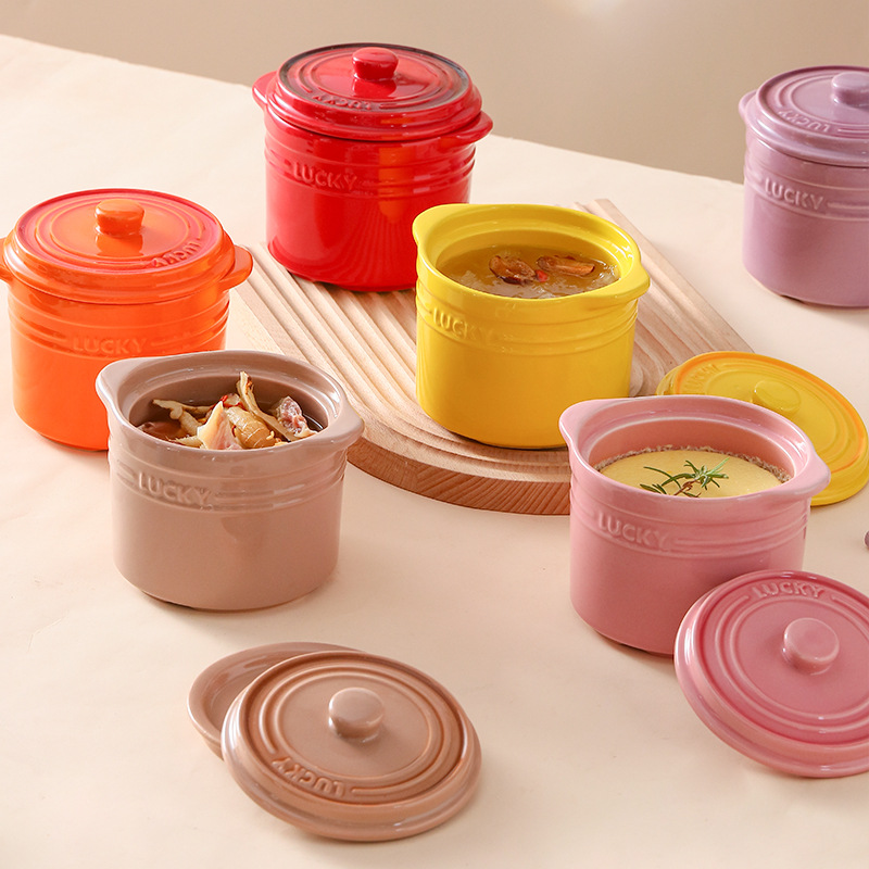 二重蓋セラミックボウル、鳥の巣蒸し卵ボウルデザートカップスト - Kitchen Baking Utensil のレビューと価格