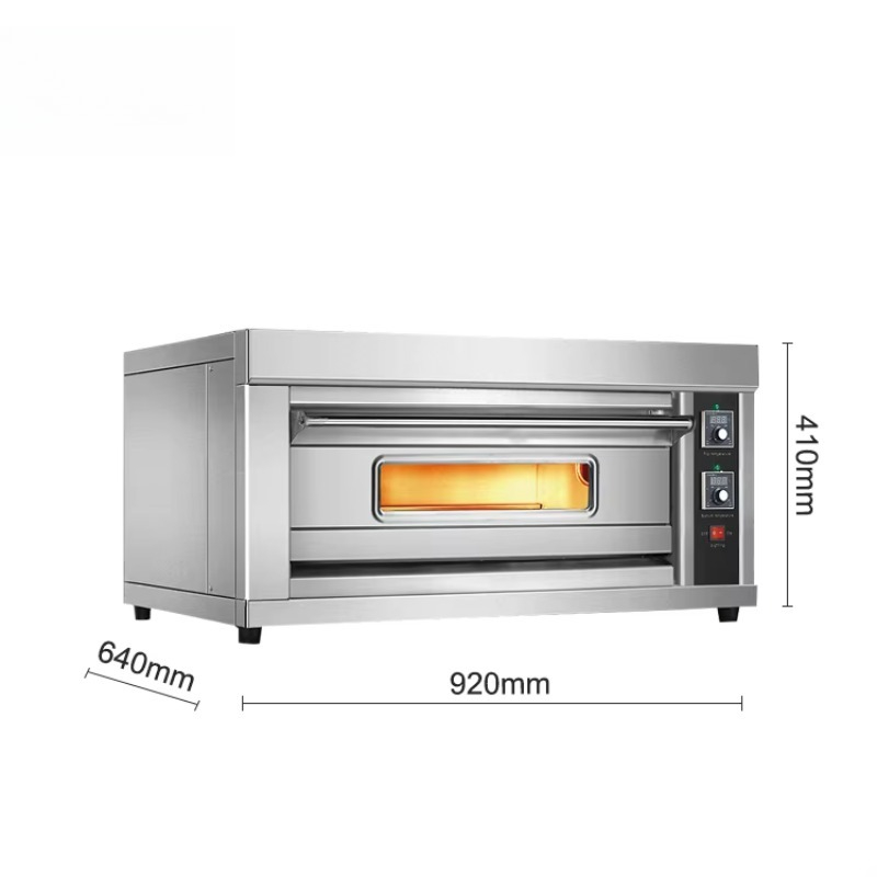カスタマイズ電気デッキオーブン 1段2トレー ステンレス製  - Commercial Kitchen Baking Oven のレビューと価格
