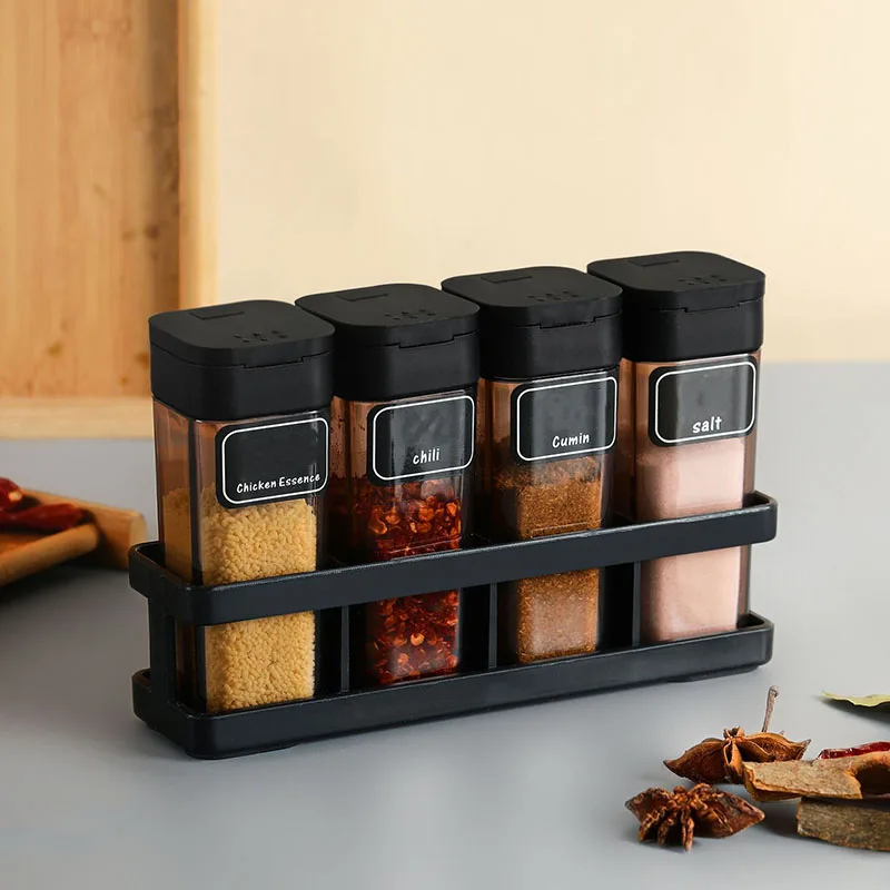 スパイスオーガナイザーセット 4-in-1 - スタッカブル - Kitchen Glass Baking Set のレビューと価格