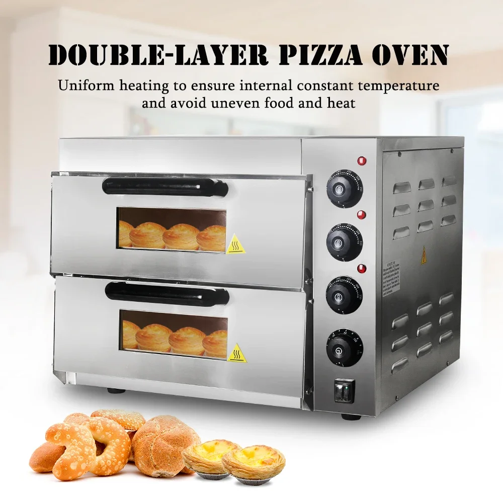 ホームワイズ業務用二層式電気オーブン、ステンレス製、ケーキ、 - Commercial Kitchen Baking Oven のレビューと価格