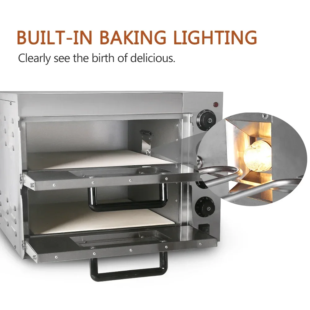 ホームワイズ業務用二層式電気オーブン、ステンレス製、ケーキ、 - Commercial Kitchen Baking Oven のレビューと価格