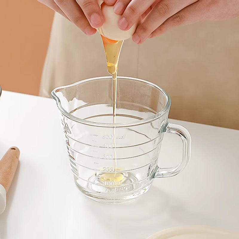 耐熱ガラス製ミキシングボウルセット、注ぎ口とハンドル付き、電 - Kitchen Glass Baking Set のレビューと価格