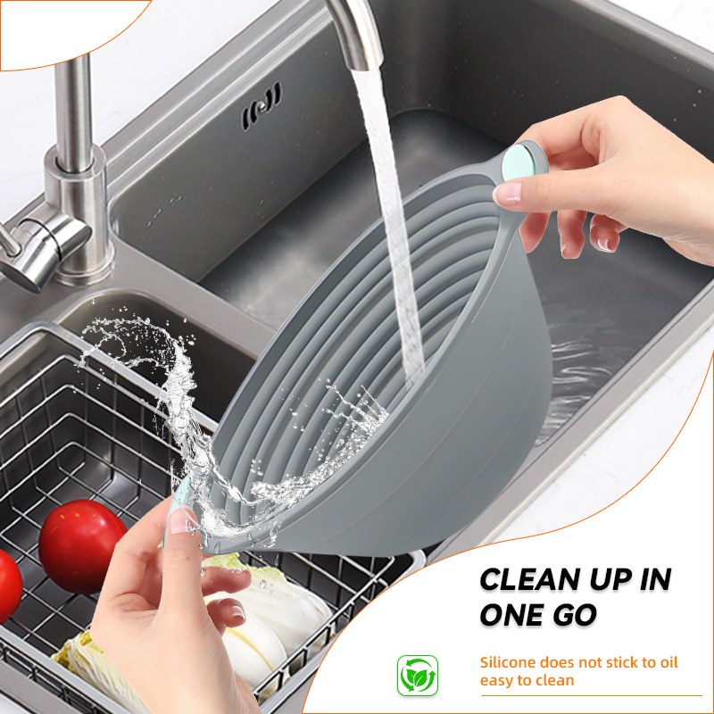 1PC シリコン製折りたたみ式バンネットパン発酵バスケット  - Kitchen Baking Utensil のレビューと価格