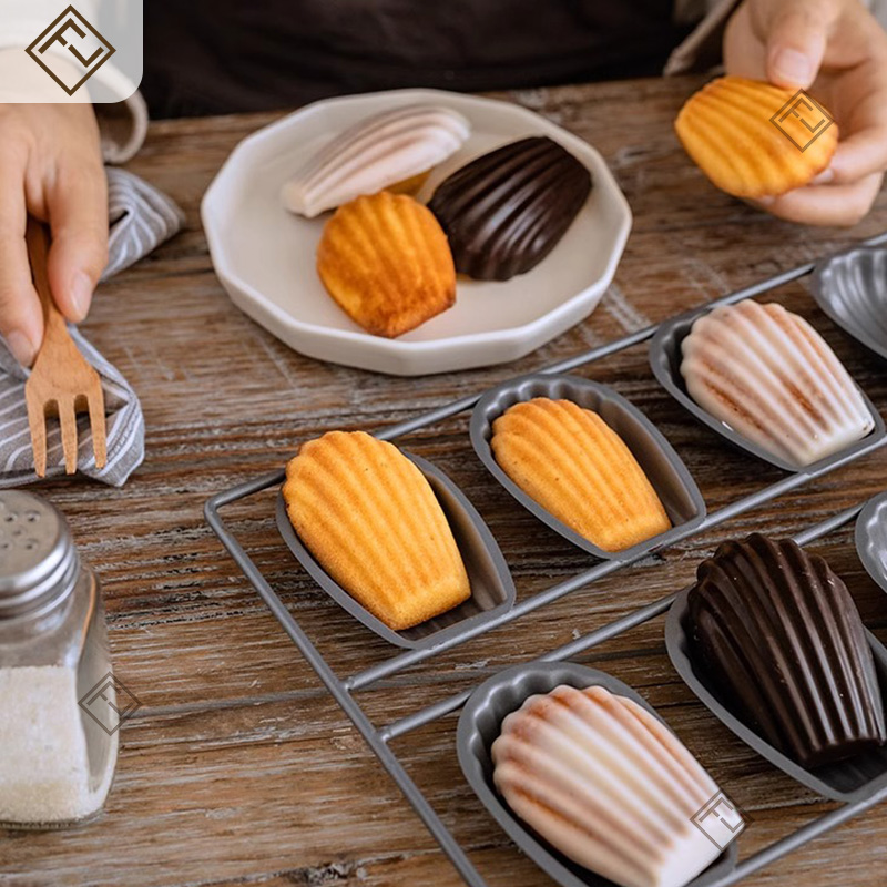 8 キャビティマデリンシェルケーキ型金属ゼリーデザートベーキ - Kitchen And Baking のレビューと価格