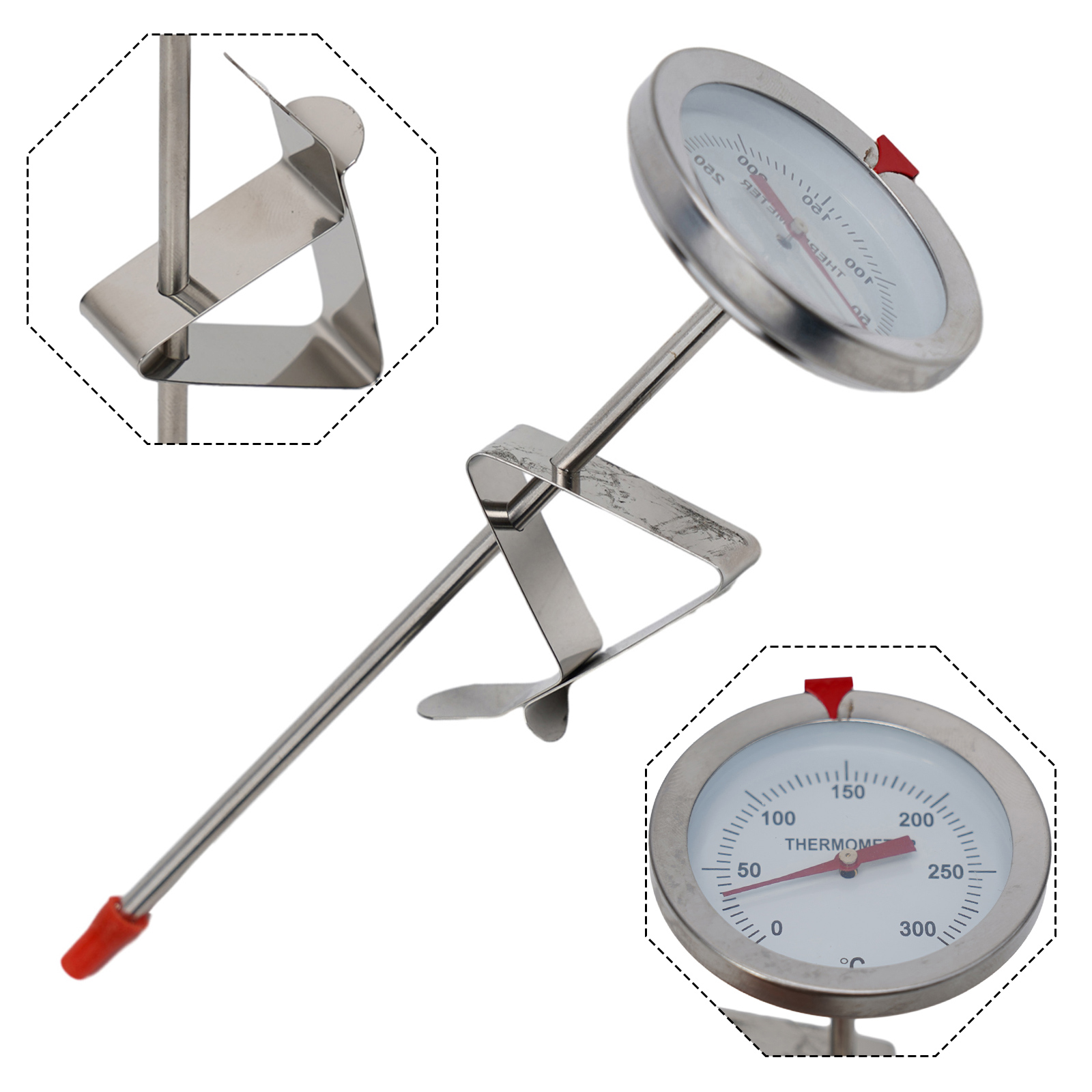 ステンレス鋼プローブ温度計キッチンツール調理温度計0〜300 - Kitchen Baking Utensil のレビューと価格