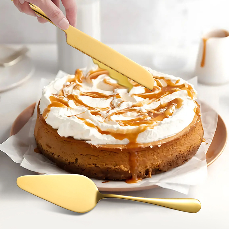 ステンレス鋼ケーキカッティングスパチュラナイフセット多目的ペ - Kitchen Baking Utensil のレビューと価格