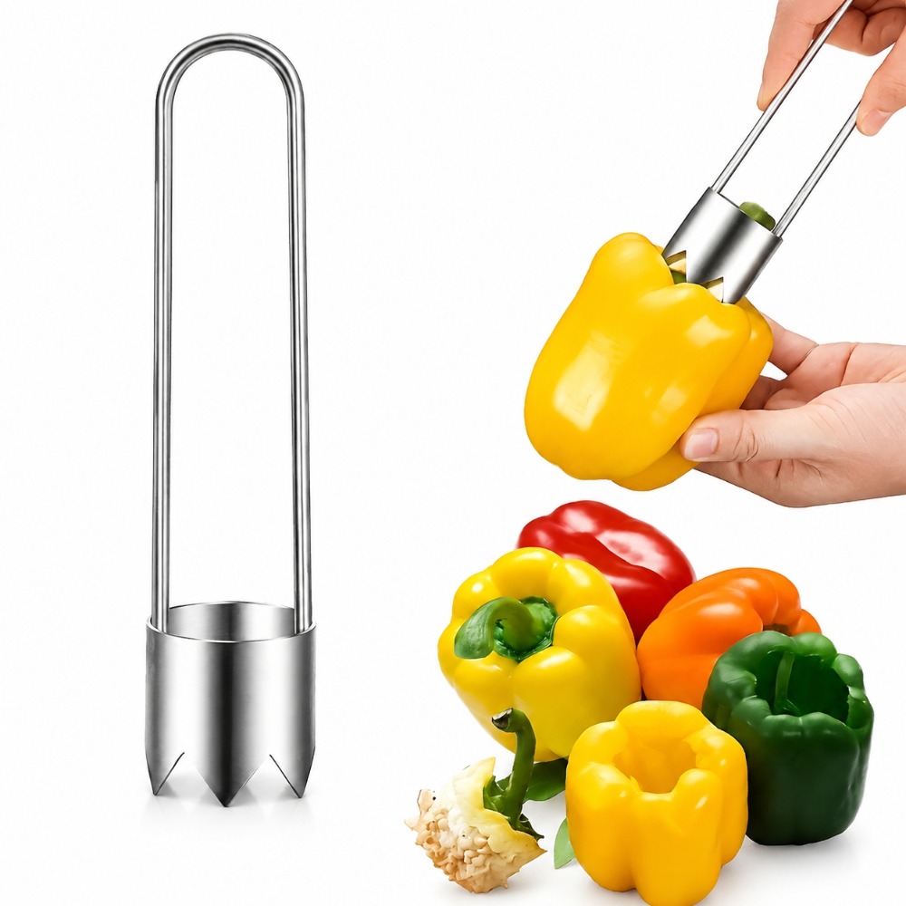 ステンレス製果物野菜芯抜き器、ピーマン種子除去ツール、リンゴ - Kitchen Baking Storage のレビューと価格
