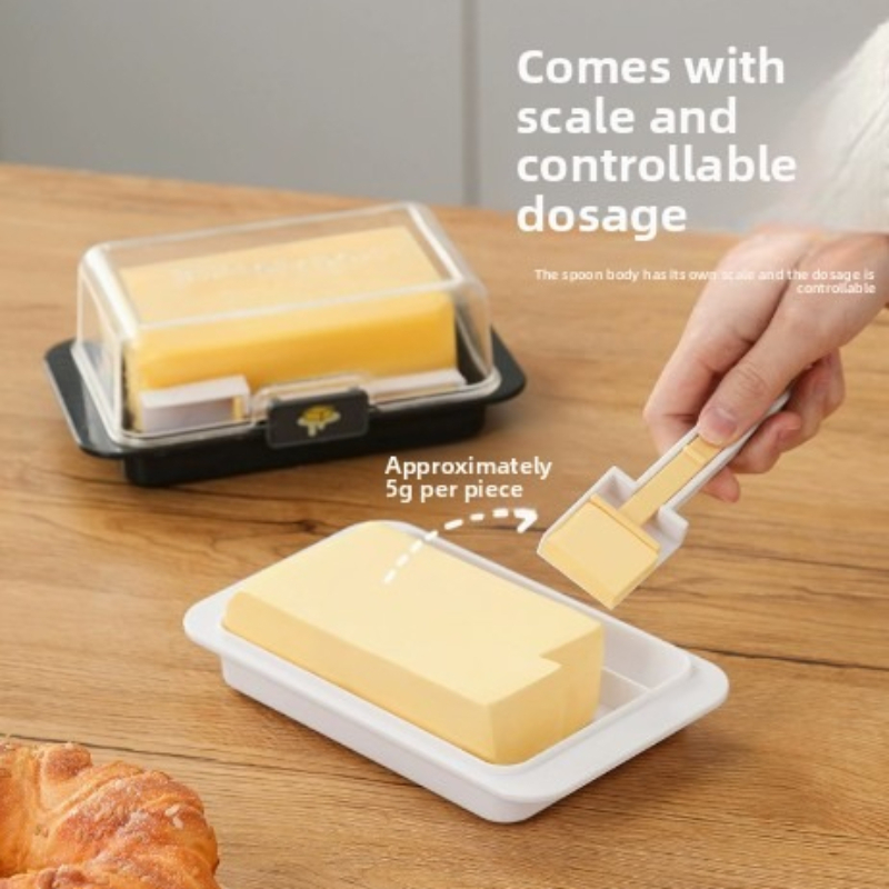 透明蓋付きバター保存箱 防塵 再利用可能 バタースライサーボ - Kitchen Baking Storage Containers のレビューと価格