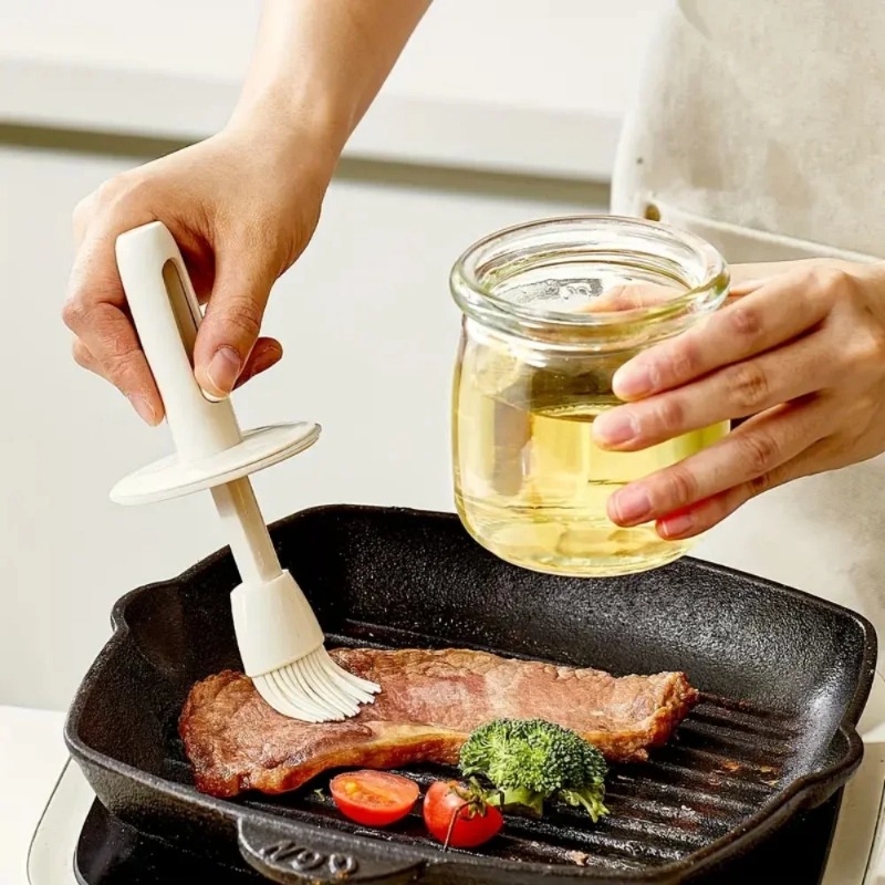 オイルディスペンサーボトル シリコンブラシセット付き BPA - Kitchen Glass Baking Set のレビューと価格