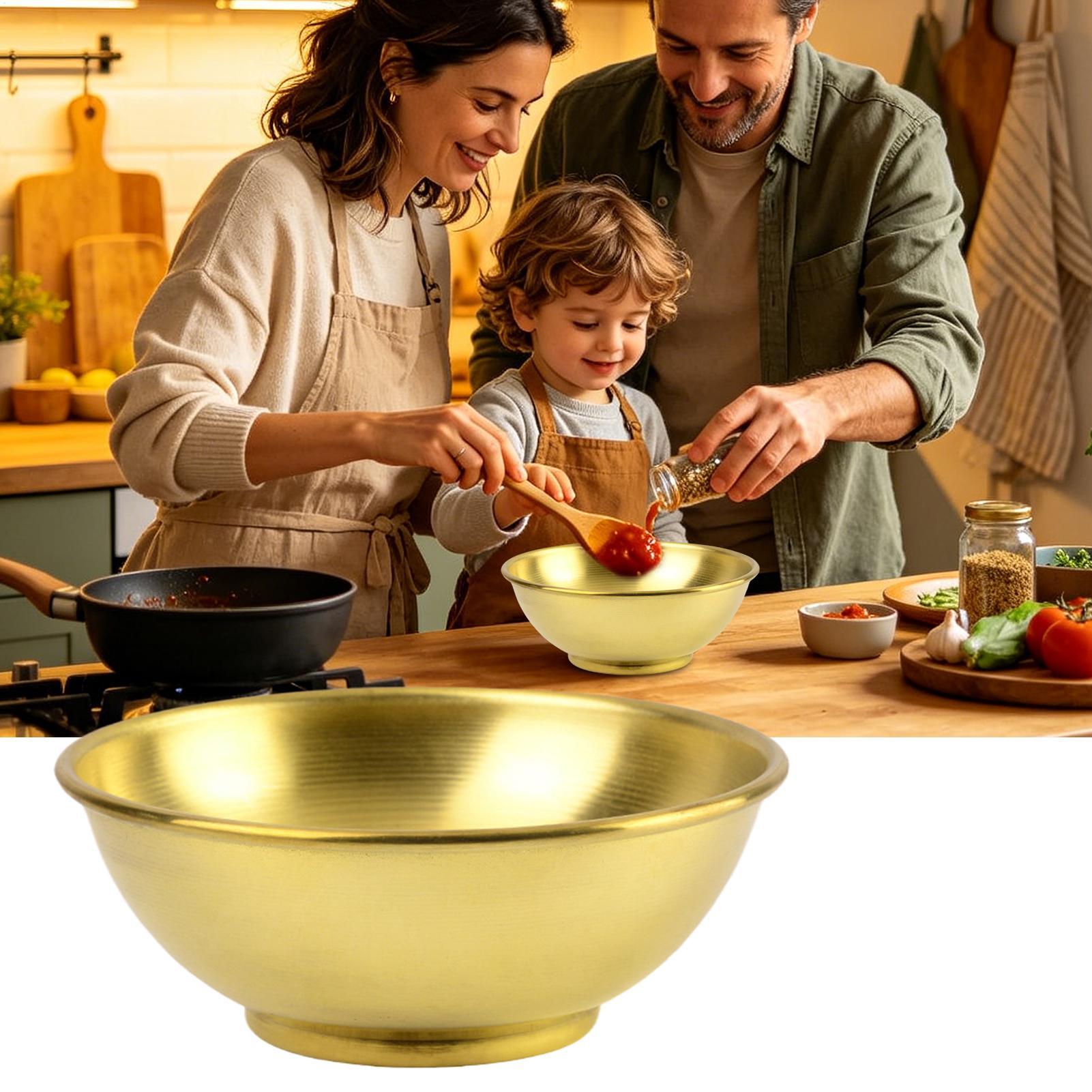 銅製ボウル 大型保存容器 サラダ用銅製皿 家庭用サービング  - Kitchen Baking Storage のレビューと価格