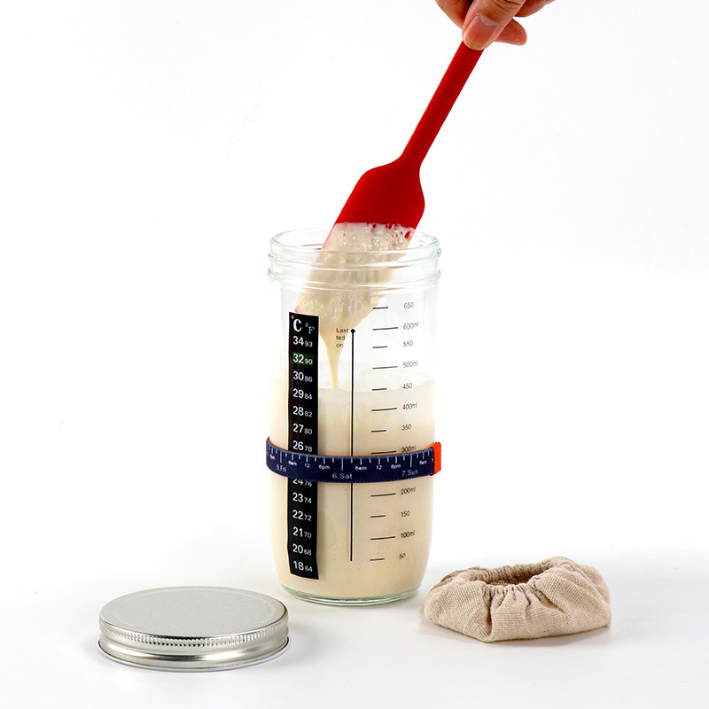 食品保存瓶キット サワー種酵母容器 サワー種発酵瓶 キッチン - Kitchen Glass Baking Set のレビューと価格