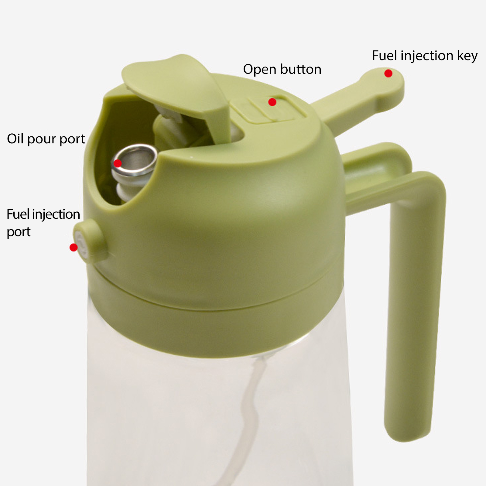 2-in-1 ガラスオイルスプレー調理用オリーブスプレーミス - Kitchen Glass Baking Set のレビューと価格