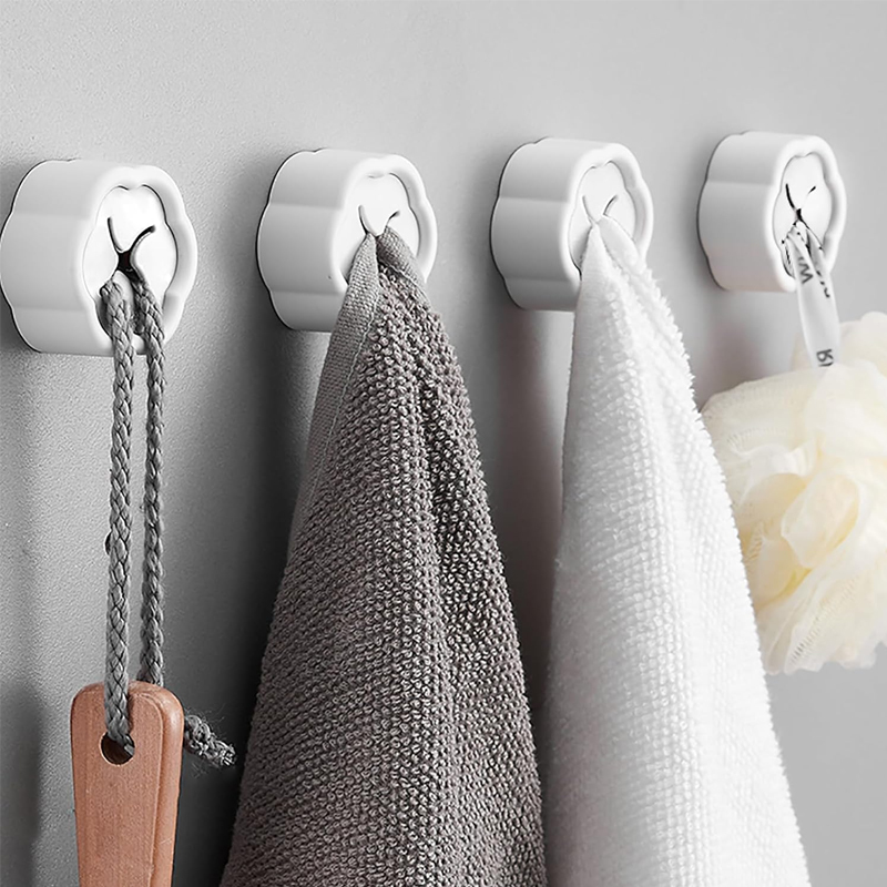 6個入り 粘着式タオルホルダー ノードリル壁掛けフック キッ - Kitchen Baking Storage のレビューと価格