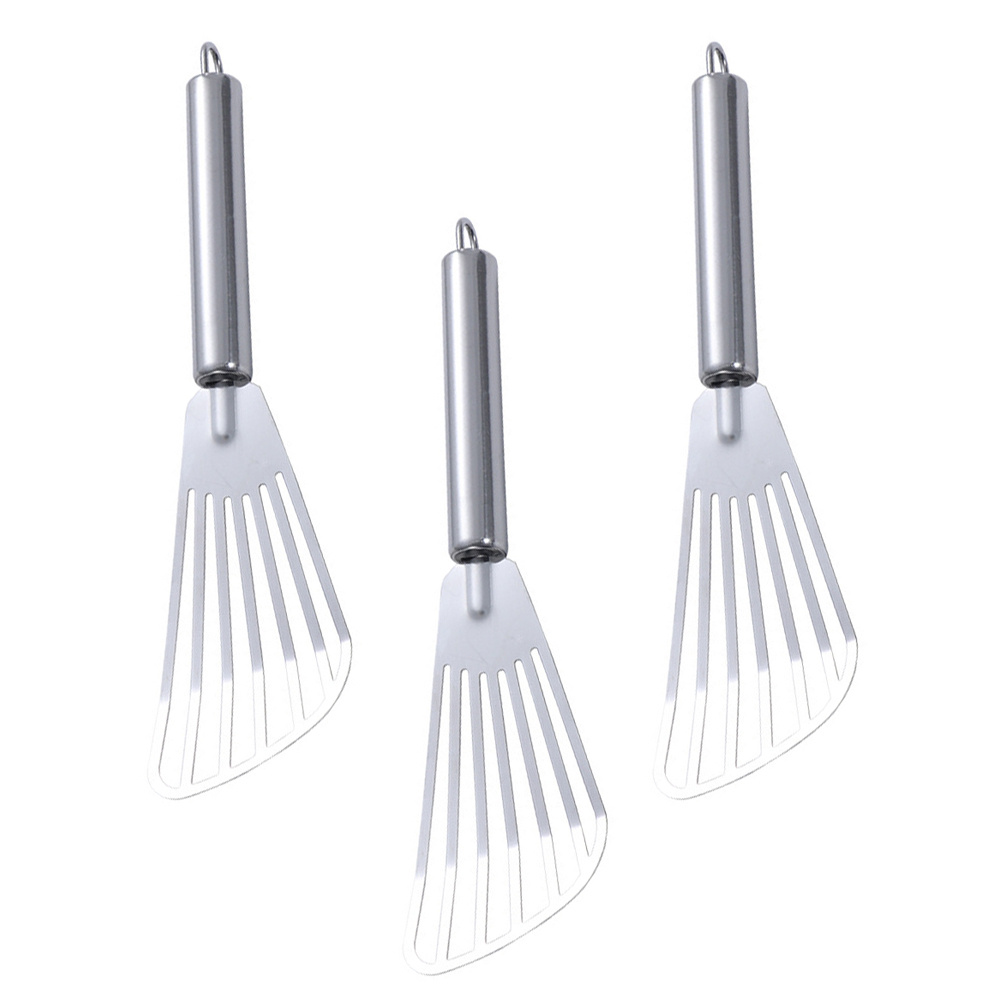 3 個ステンレス鋼スパチュラステーキフライ魚用スロット付きタ - Kitchen Baking Utensil のレビューと価格