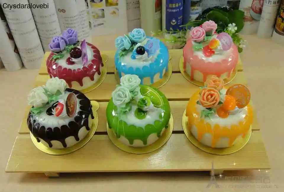 6 ピース/セットシミュレーションローズケーキ PU 小さな - Kitchen Set Bakery のレビューと価格
