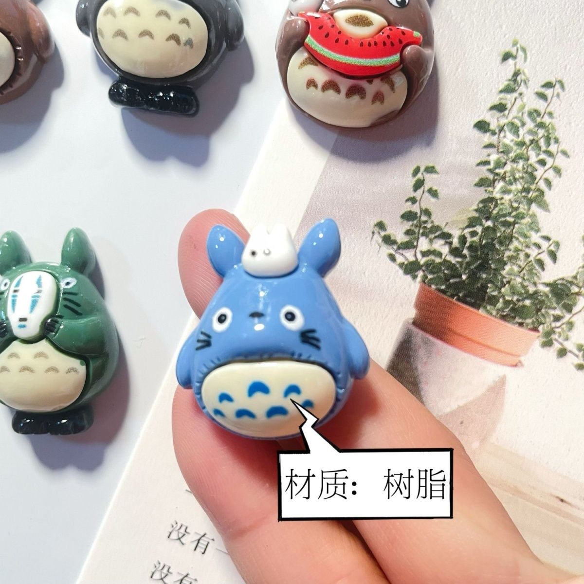 トトロアニメ樹脂製冷蔵庫マグネットかわいい漫画フィギュア磁気 - Kitchen Baking Storage のレビューと価格